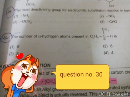 Question image for How can we find no. of alpha hydrogen atoms?And wh